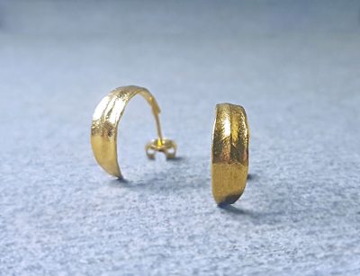 Gold hoops olive leaf