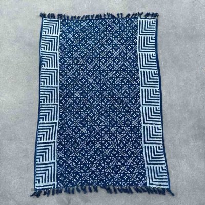 Indigo hand-dyed blanket tiles - Image 3