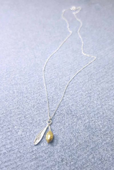 Olive leaf necklace - Image 3