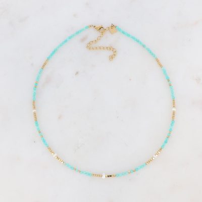 Amazonite & pearl necklace - Image 3