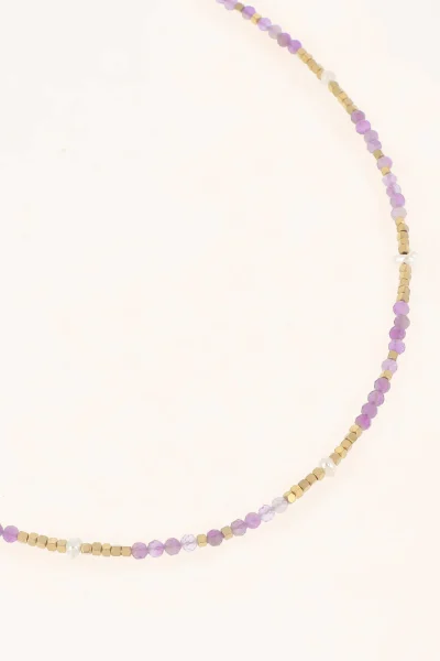 Amethyst & pearl necklace - Image 2