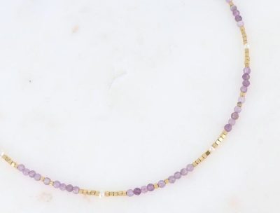 Amethyst & pearl necklace