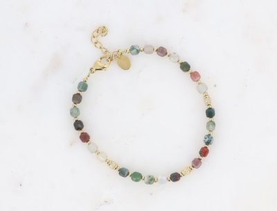 Green earth agate bracelet