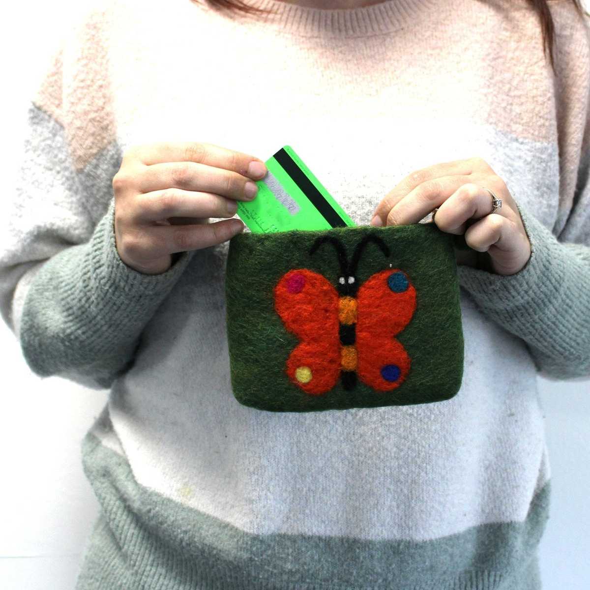 Woolen butterfly pouch - Image 2